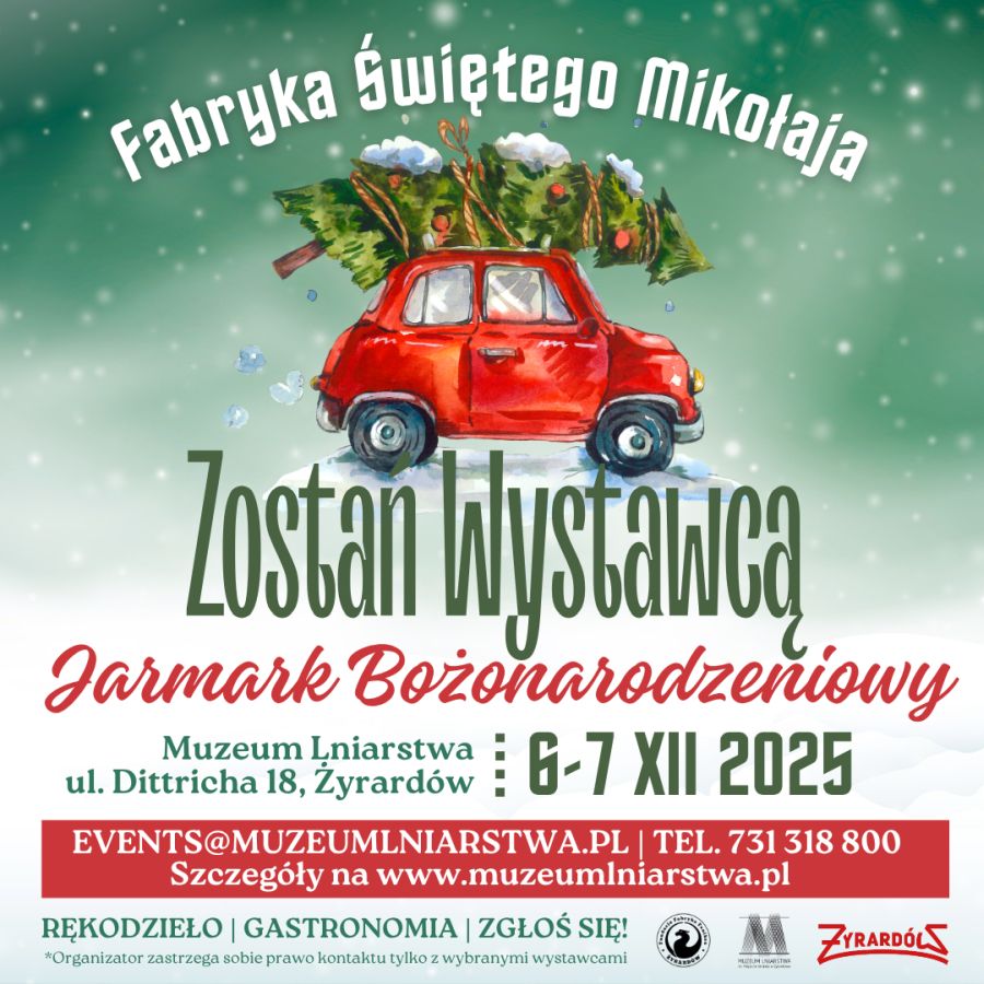 Muzeum Lniarstwa szuka wystawców na jeden z największych kiermaszów świątecznych na Mazowszu!