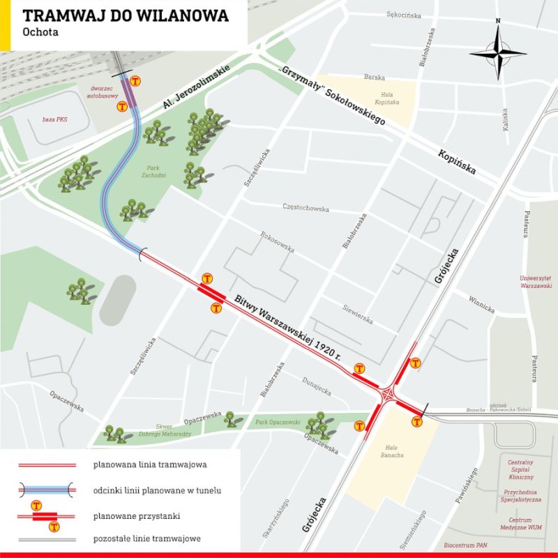 Tramwajem na Dworzec Zachodni