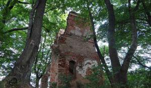 Brok - ruiny zamku biskupów płockich i kościół z XVI w.